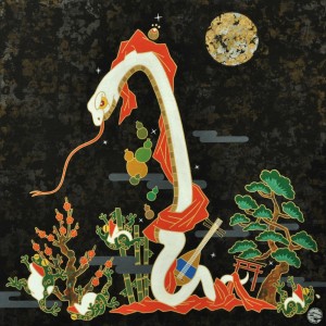 懐かしき野球の木製絵画 片岡球子「版画集 金・銀・紅・白 富士四題より『金色に輝く富士