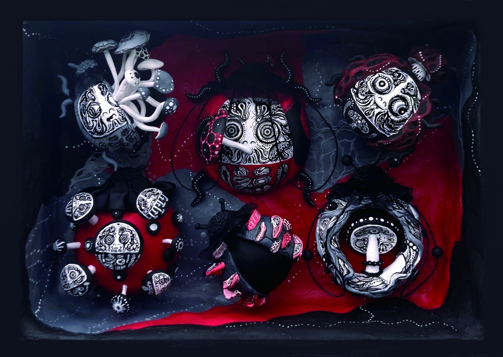 NISHINO HARUKA/てんとう虫ダルマ-mushroom-/exid87890wid75544