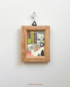 exid124645wid108698 / ミニ原画2「いつもの通りみち」