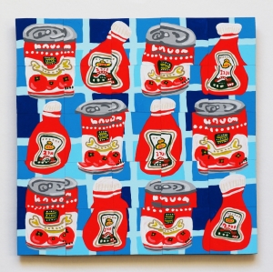exid111629wid96875 / ケチャップとトマト缶の絵