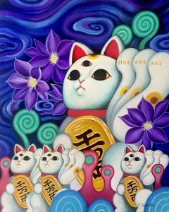 exid124466wid108519 / 妖怪 開運招招招福ねこ