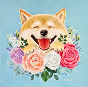 exid129913wid112376 / バラと柴犬