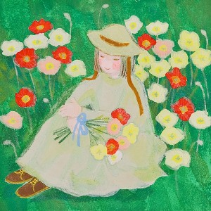 exid120067wid104500 / ポピー畑でひとやすみ