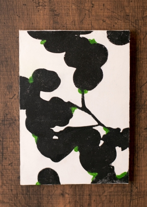 ナカジマミノル/Pressed plants black#1_NO.38 【黒い押し花】