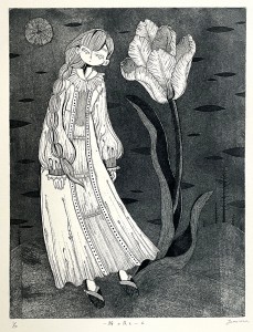 exid124336wid108389 / 1輪の花と1人