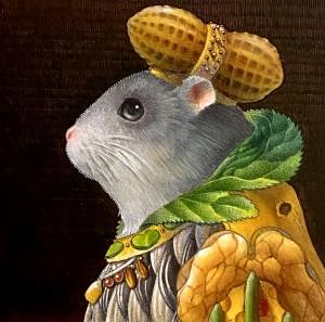 exid120273wid98686 / モデルと服飾の捕食関係No.11 『ジャンガリアンハムスターとナッツと黄野菜』