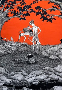 exid125585wid109512 / 青年人形と河童