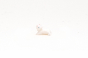 フジイカクホ/粘土ミニチュア5mmシリーズ「白猫」
