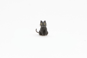 exid83611wid71520 / 粘土ミニチュア5mmシリーズ「黒猫」